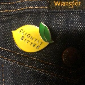 Slightly Bitter enamel pin